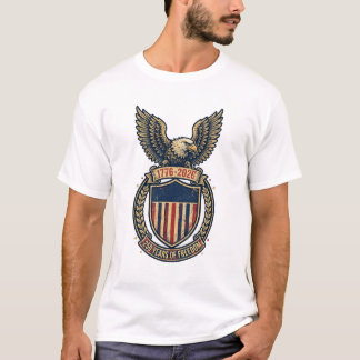 USA 250 Freedom Eagle Vintage Badge T-Shirt