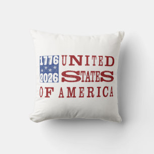 USA 250 Letterpress Style Cushion