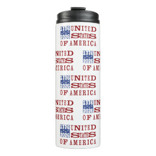 USA 250 Letterpress Style Thermal Tumbler