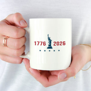 USA 250 Liberty 1776 2026 Patriotic  Coffee Mug