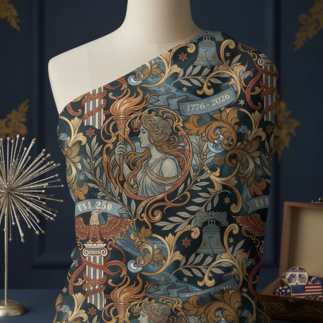 USA 250 Liberty Art Nouveau Pattern ID1302 Fabric (Creator Uploaded)
