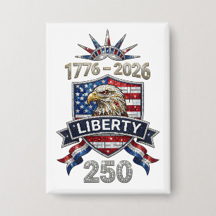 USA 250 Liberty Eagle 1776–2026 Rhinestone Style