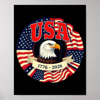 Usa 250 Patriotic Anniversary Celebration Poster