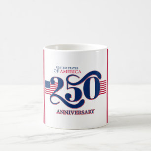 USA 250 Patriotic Anniversary Mug 