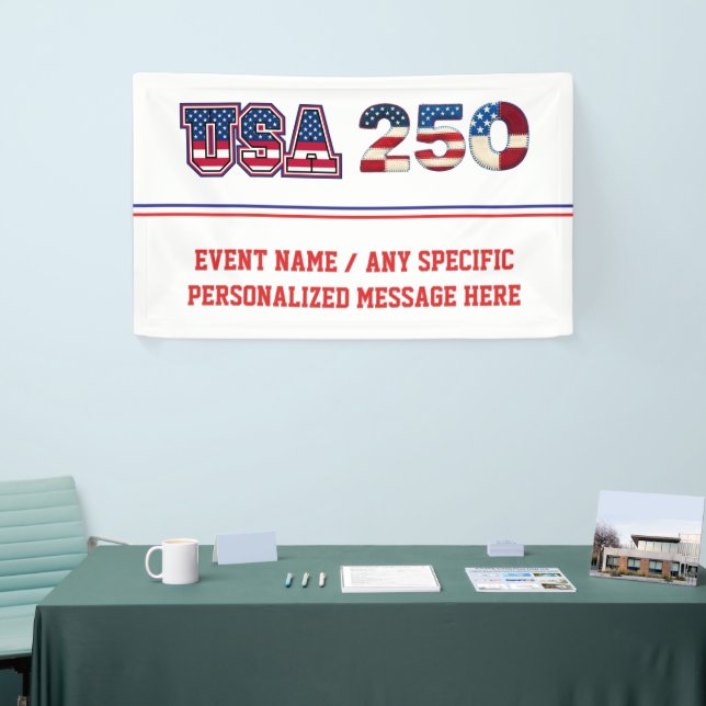USA 250 Patriotic Template Banner (Tradeshow)