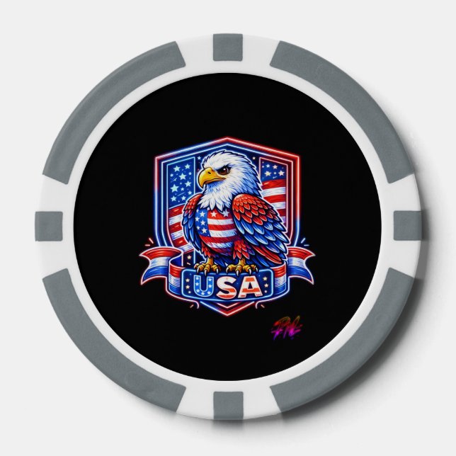 USA 250 POKER CHIPS (Front)