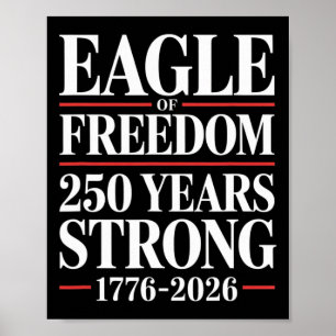Usa 250 Years 1776–2026 – 4th Of July 2026 Patriot Poster