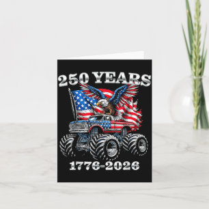 USA 250 Years 1776-2026 Eagle Monster Truck Boys Card