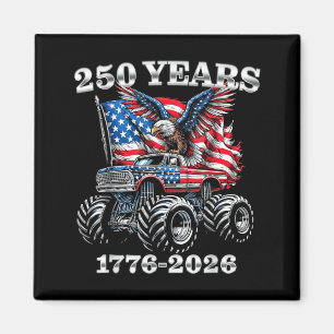USA 250 Years 1776-2026 Eagle Monster Truck Boys Magnet