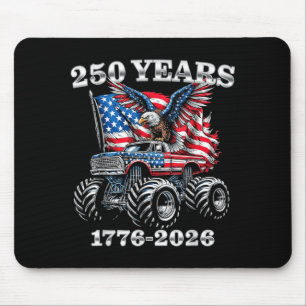USA 250 Years 1776-2026 Eagle Monster Truck Boys Mouse Pad