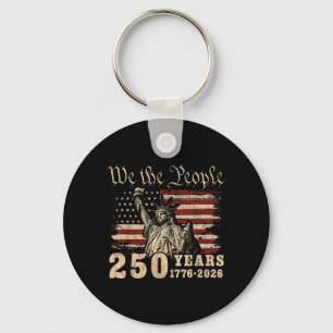 USA 250 Years 1776-2026 We The People Statue of Key Ring