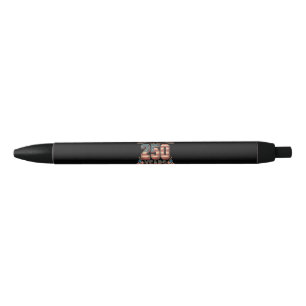 USA 250 Years 250th Anniversary Flag US Black Ink Pen