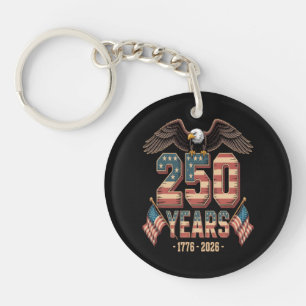 USA 250 Years 250th Anniversary Flag US Key Ring