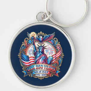 USA 250 years 4th of July 1776-2026 Key Ring
