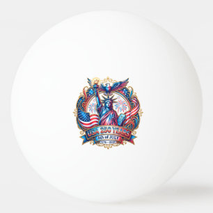 USA 250 years 4th of July 1776-2026 Ping Pong Ball