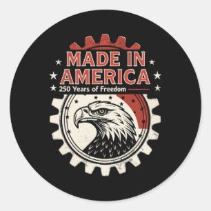 Usa 250 Years America Anniversary 250th Independen Classic Round Sticker
