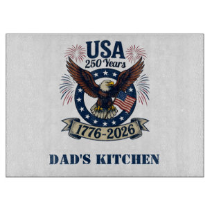 USA 250 Years American Eagle Cutting Board