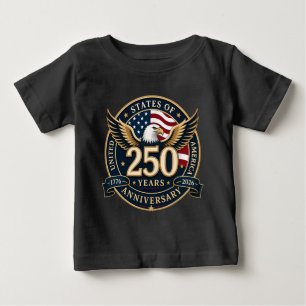USA 250 Years Celebration: America 1776–2026 Baby T-Shirt