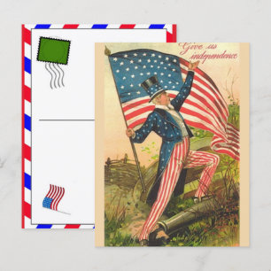 USA 250 Years Celebration: America 1776–2026 Holiday Postcard