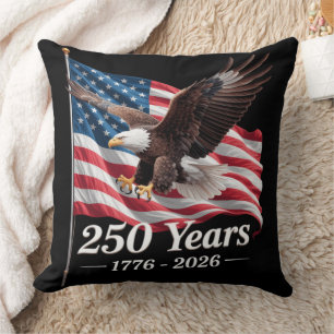 USA 250 Years Eagle 1776-2026 Flag Cushion