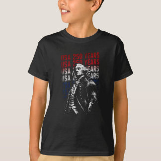 USA 250 Years George Washington Patriotic Vintage  T-Shirt