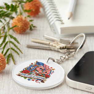 USA 250 Years of Freedom Celebration Key Ring