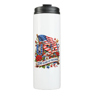 USA 250 Years of Freedom Celebration Thermal Tumbler