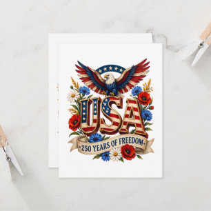 USA 250 Years of Freedom Invitation