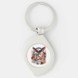 USA 250 Years of Freedom Key Ring
