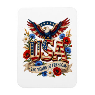 USA 250 Years of Freedom Magnet