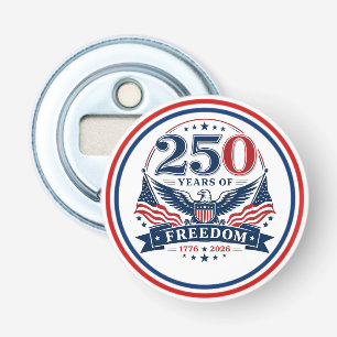 USA 250 Years Of Freedom Patriotic Eagle Design Bottle Opener