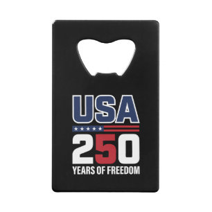 USA 250 Years Of Freedom Patriotic Flag Design