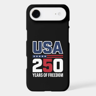 USA 250 Years Of Freedom Patriotic Flag Design