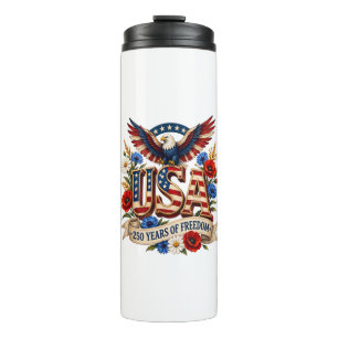 USA 250 Years of Freedom Thermal Tumbler