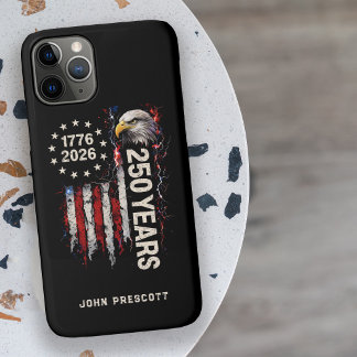 USA 250 Years Patriotic 2026 Freedom Flag iPhone 11 Pro Case