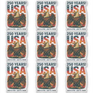 USA 250 Years – Patriotic Bald Eagle July 4th 2026