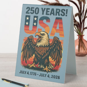 USA 250 Years – Patriotic Bald Eagle July 4th 2026