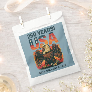 USA 250 Years – Patriotic Bald Eagle July 4th 2026 Favour Bag
