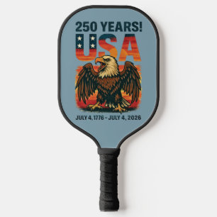 USA 250 Years – Patriotic Bald Eagle July 4th 2026 Pickleball Paddle