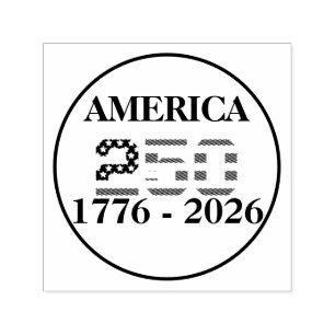 USA 250th Anniversary 1776-2026 American Flag Self-inking Stamp