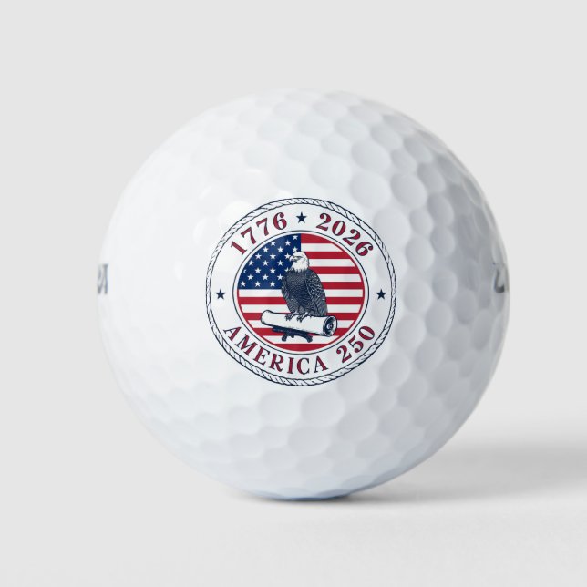 USA 250th Anniversary 1776-2026 Golf Balls (Front)