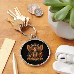 USA 250th Anniversary 1776-2026 Key Ring