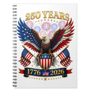USA 250th Anniversary 1776-2026 Notebook