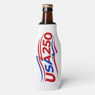 USA 250th Anniversary 1776-2026 Patriotic American Bottle Cooler