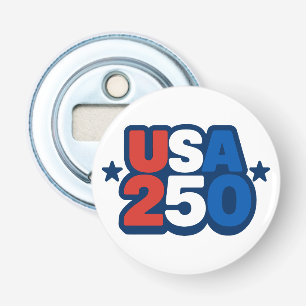 USA 250th Anniversary 1776-2026 Patriotic American Bottle Opener
