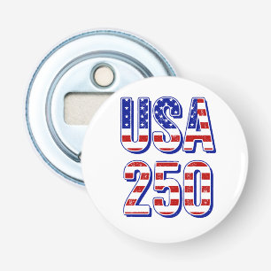 USA 250th Anniversary 1776-2026 Patriotic American Bottle Opener