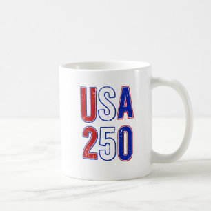 USA 250th Anniversary 1776-2026 Patriotic American Coffee Mug