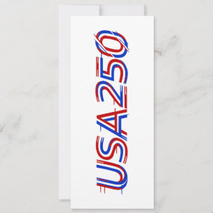 USA 250th Anniversary 1776-2026 Patriotic American Holiday Card