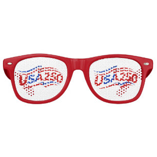 USA 250th Anniversary 1776-2026 Patriotic American Retro Sunglasses