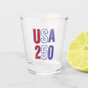 USA 250th Anniversary 1776-2026 Patriotic American Shot Glass
